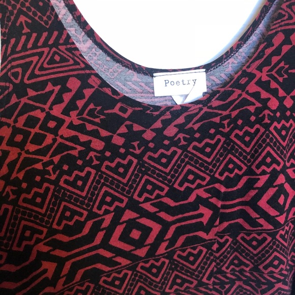 Red Pattern Tank - Picture 2 of 3